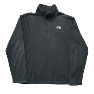 The North Face Men's Size Small Dark Grey 1/4 Zip Fleece Pullover